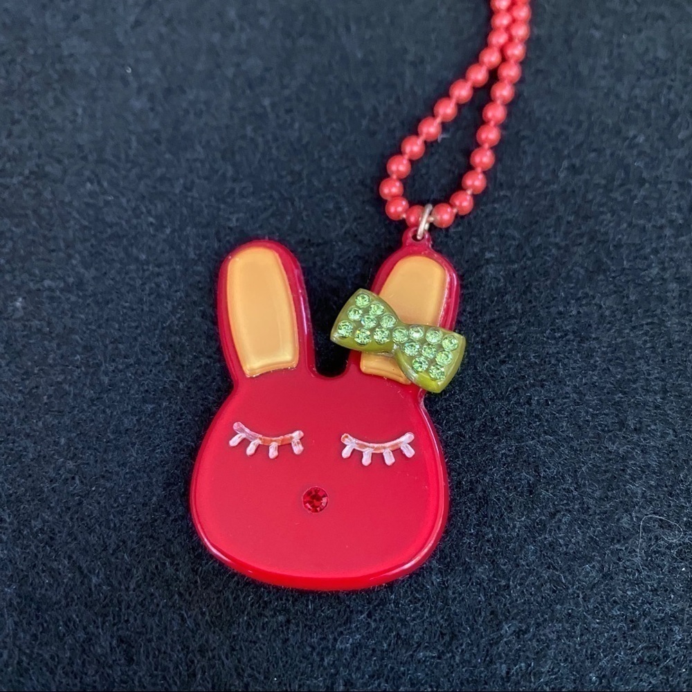 Bad bunny red necklace
